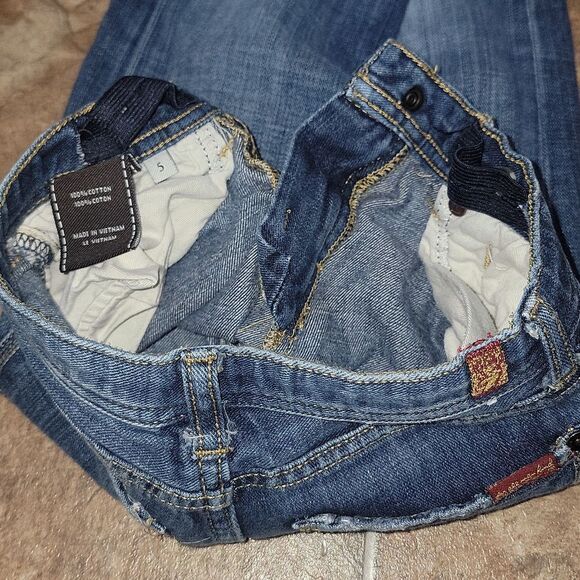 7 For All Mankind Austyn Adjustable Waist Destructed Boys Jeans 7FAM Size 5 - Picture 5 of 9